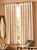 Pack Off 2 PC Plain Dyed Tab Top Curtains with lining-