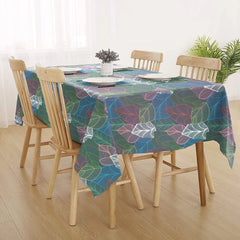 Decorative Printed Cotton Table Cover Abis Green