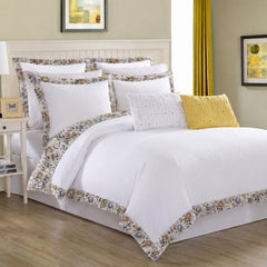 Cotton Duvet cover Set With Printed Border