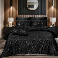 8 Pcs Greek Border Velvet Duvet Cover Sets