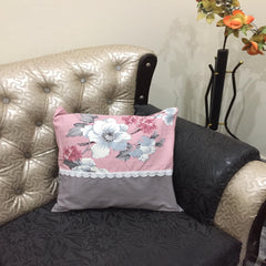 New Rese Garden - Cushion Cover Set With Lace