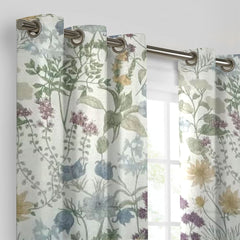 2PC PRINTED CURTAINS WITH LINING - AMEALIA