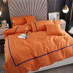 Plain Dyed Cotton 4 Season Duvet Set