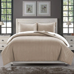 100% Cotton Satin Stripe Duvet Cover Sets