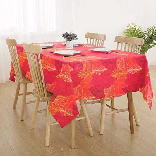 Decorative Printed Cotton Table Cover Abis Red