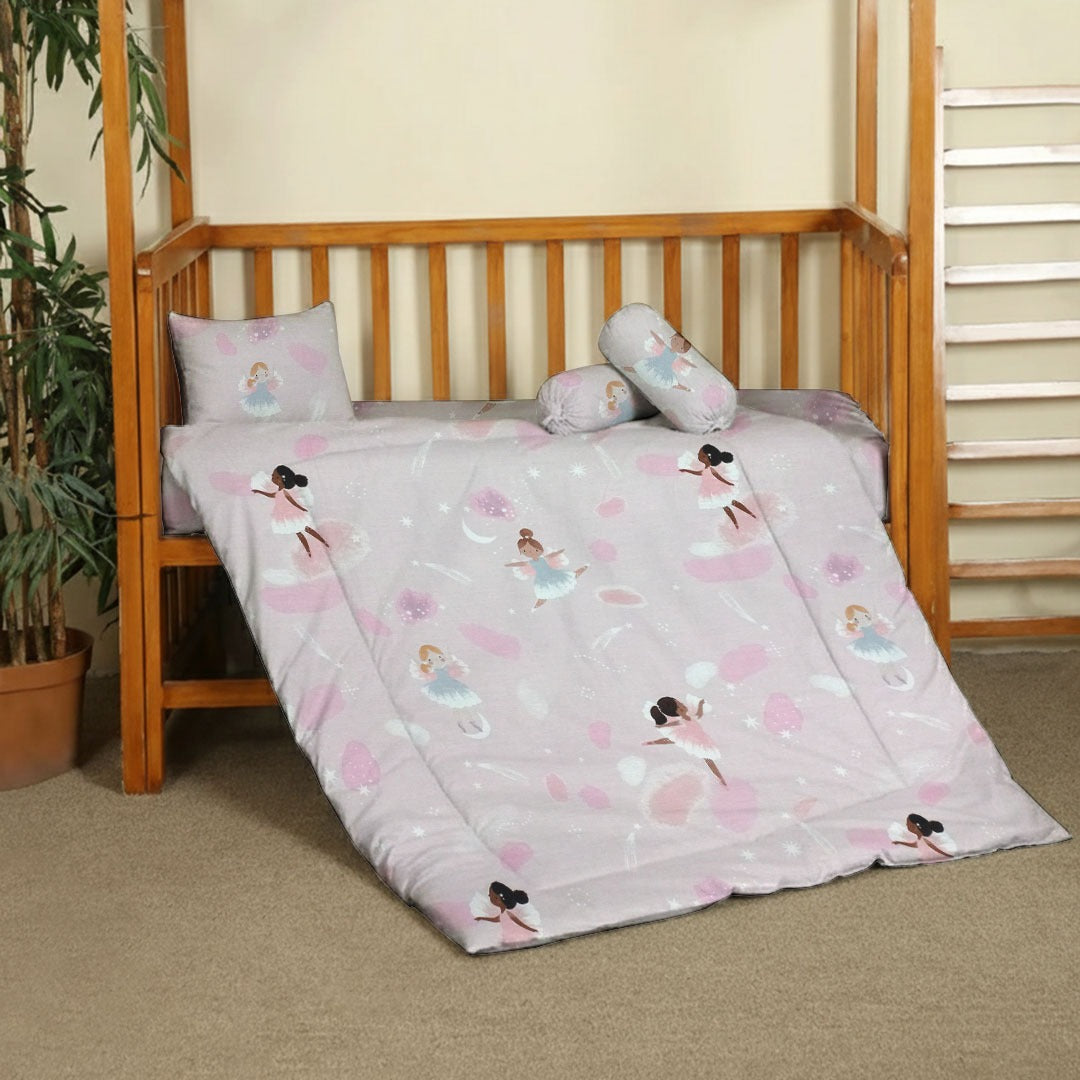6 Pcs Printed Baby cot set- Danceing Doll