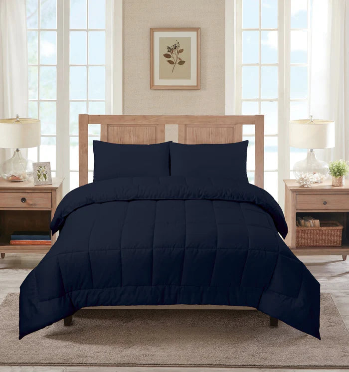 Navy Blue Summer Comforter Set