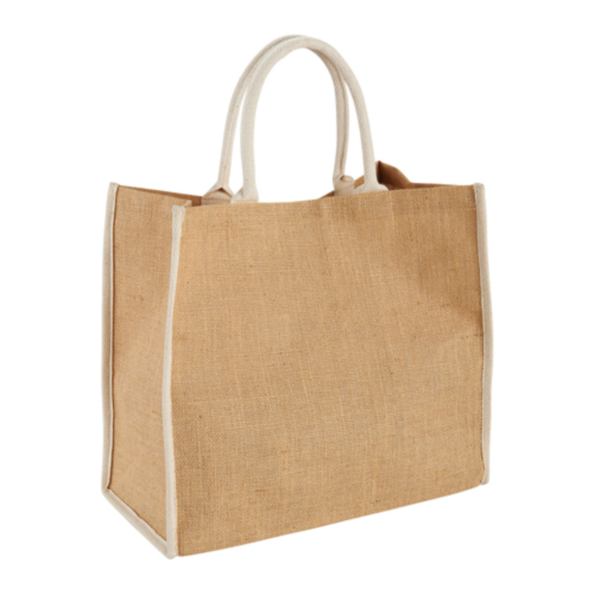 Jute Tote Shopping  Bag With Color gazette