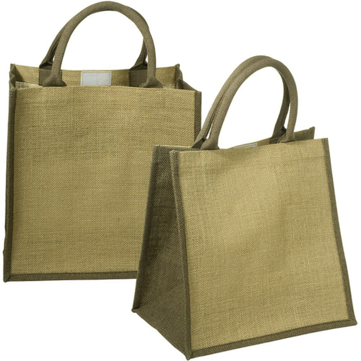 Pack of 2 Jute Tote Shopping  Bag With Color gazette