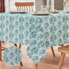 Waterproof Decorative Printed Cotton Table cover - Palm Leaves - 99 Bedding Store