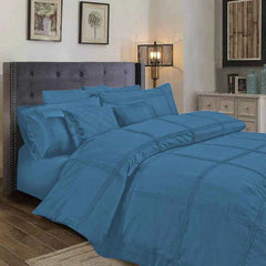Square Pleated Cotton Quilt Cover Sets
