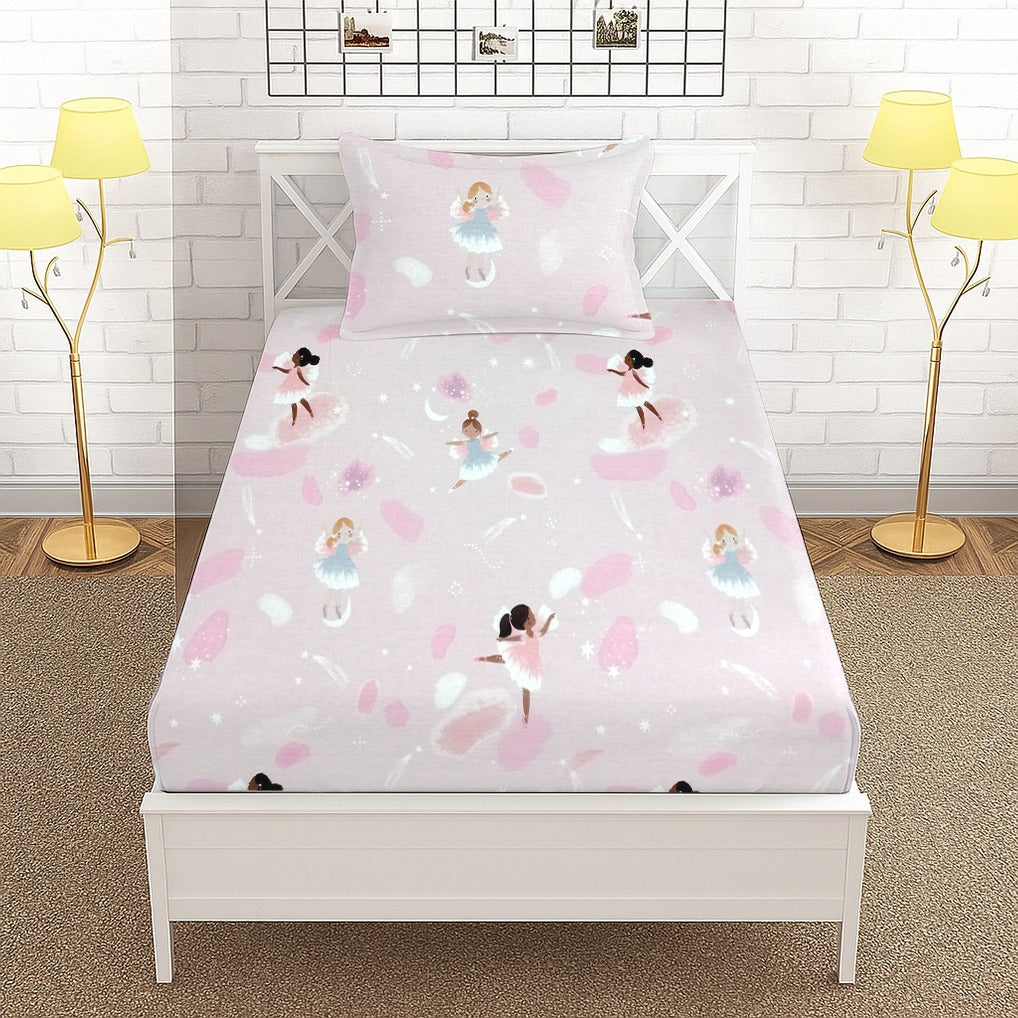 Danceing Doll Printed Kids Fitted Sheet set