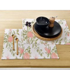 Waterproof Cotton Reversible Dinning Set - Orange Roses - 99 Bedding Store