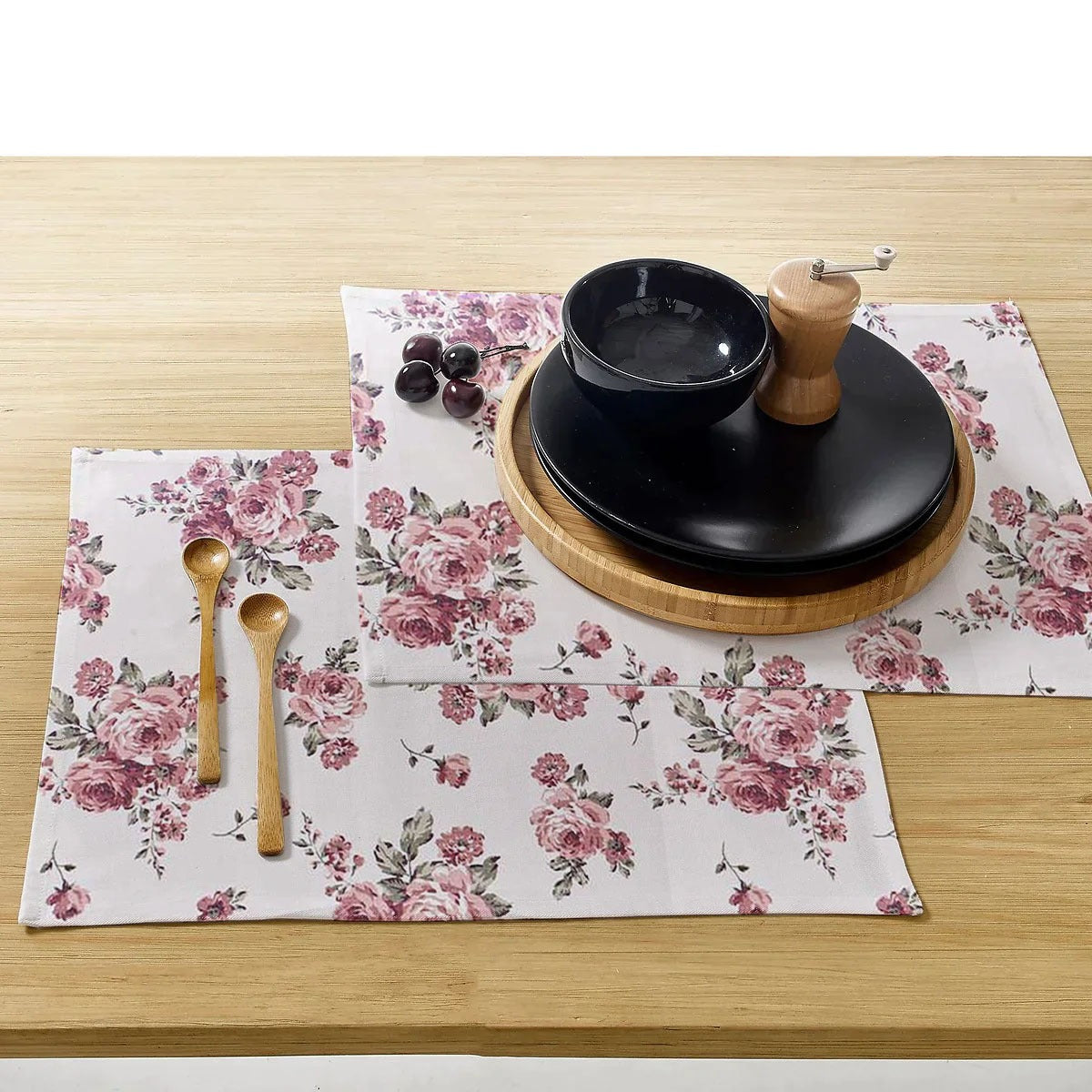 Waterproof Cotton Reversible Dinning Set - Rose Garden - 99 Bedding Store