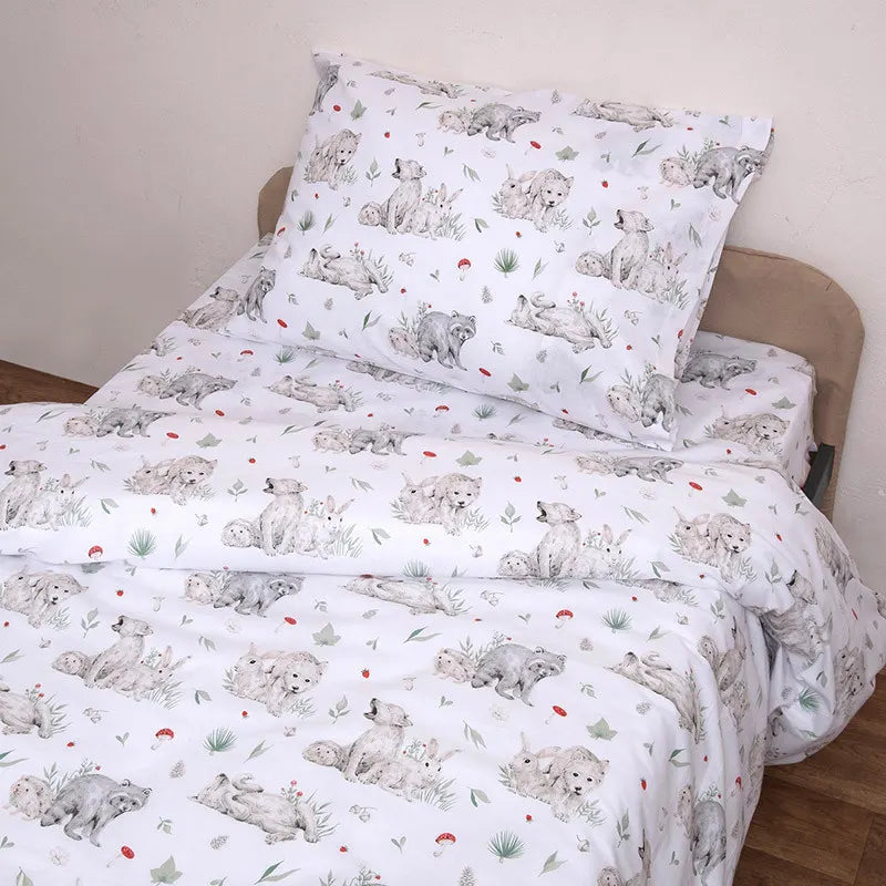 Bear and nature Printed Kids Comforter set