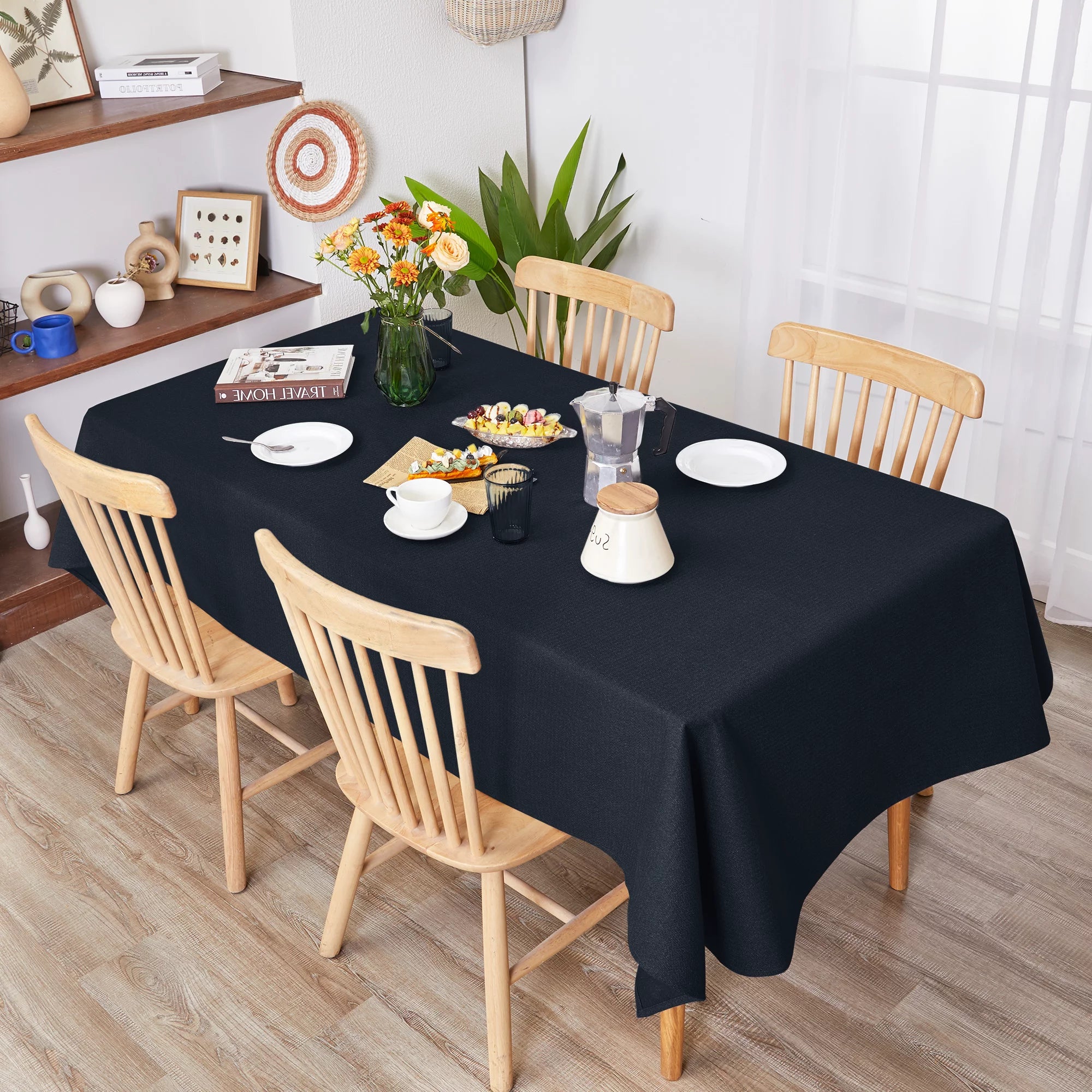 Decorative Tablecloth - Black - 99 Bedding Store