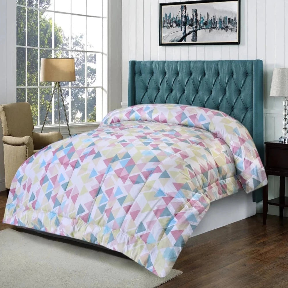 Big Triangle Reversible Printed Comforter - 99 Bedding Store