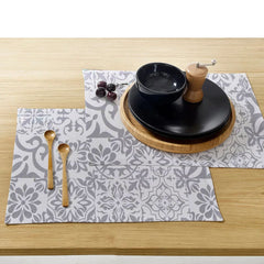 Waterproof Cotton Dinning Set - Allium Grey - 99 Bedding Store