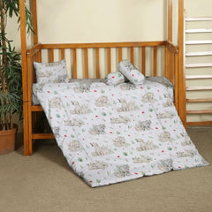 6 Pcs Printed Baby cot set- Woodland Animal