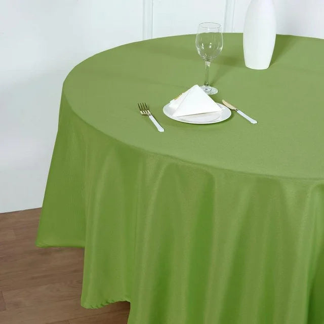 Decorative Cotton Round Tablecloth - Green