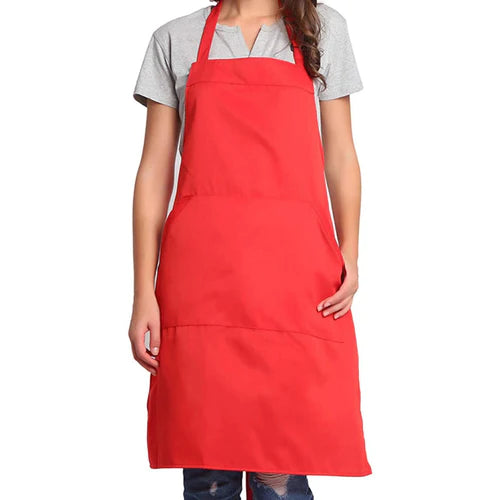 100% Cotton Apron For Kitchen - Vine Red - 99 Bedding Store