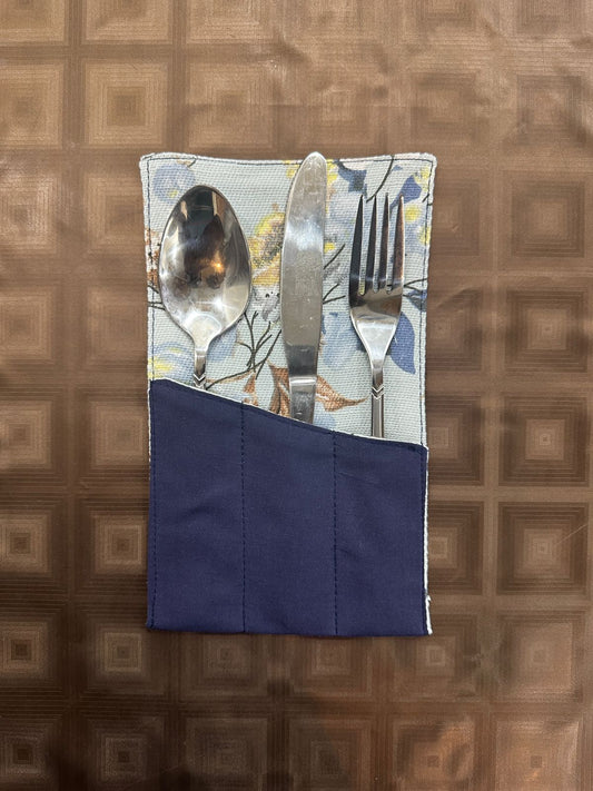 Roof Garden Navy Cutlerey Set