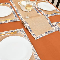 Jute Dinning Set With Border- Sea Life