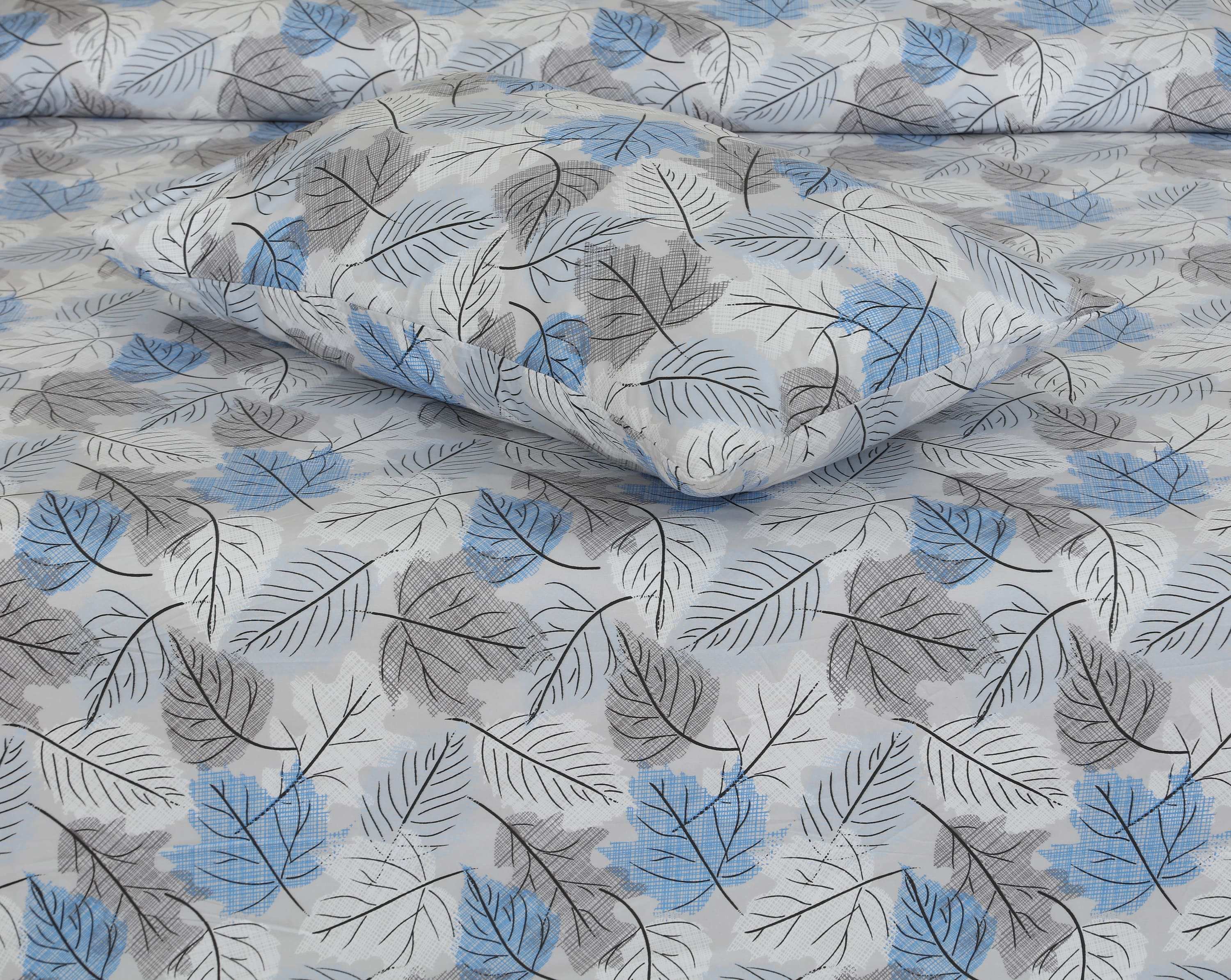 Printed Double Bed sheet Set Serinity