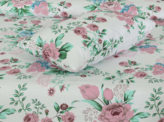 Printed Double Bed sheet Rosewood Flowers