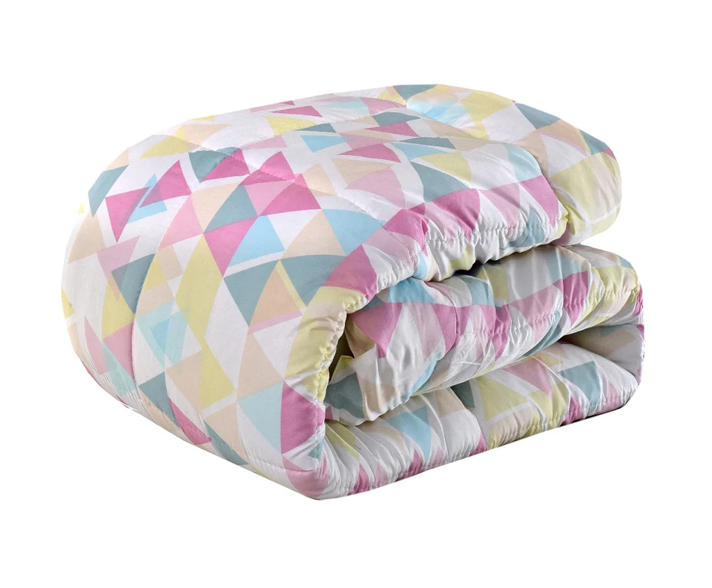 Big Triangle Reversible Printed Comforter - 99 Bedding Store