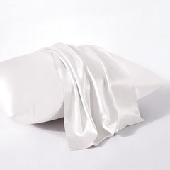 Mulberry Silk Pillowcase Pair White - 99 Bedding Store