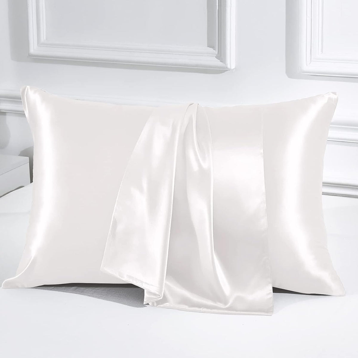 Mulberry Silk Pillowcase Pair White - 99 Bedding Store