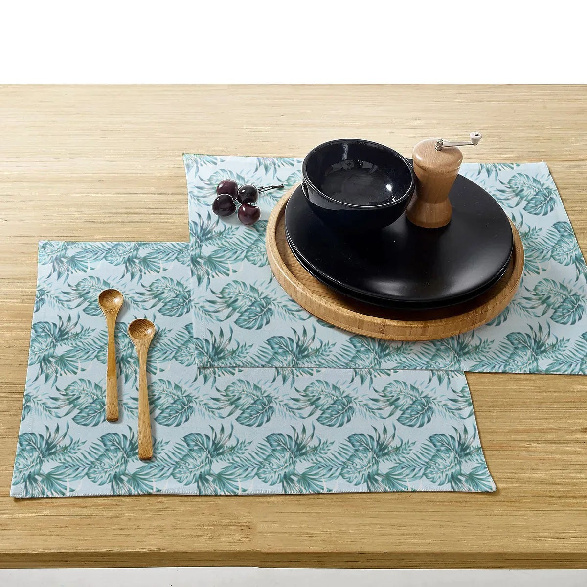 Waterproof Cotton Dinning Set - Palm Leaves - 99 Bedding Store