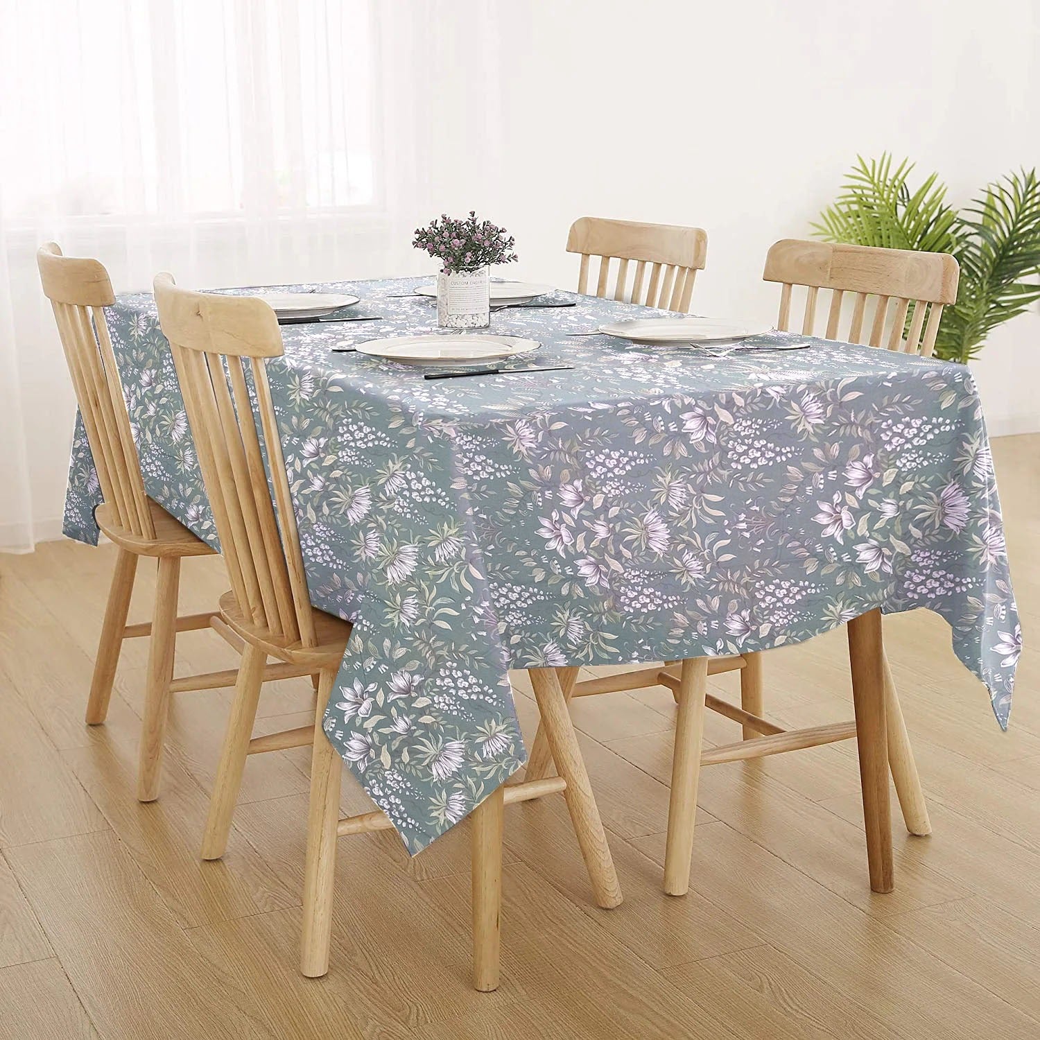 Printed CottonRe Revrsable Dinning Set - Victoria Sage