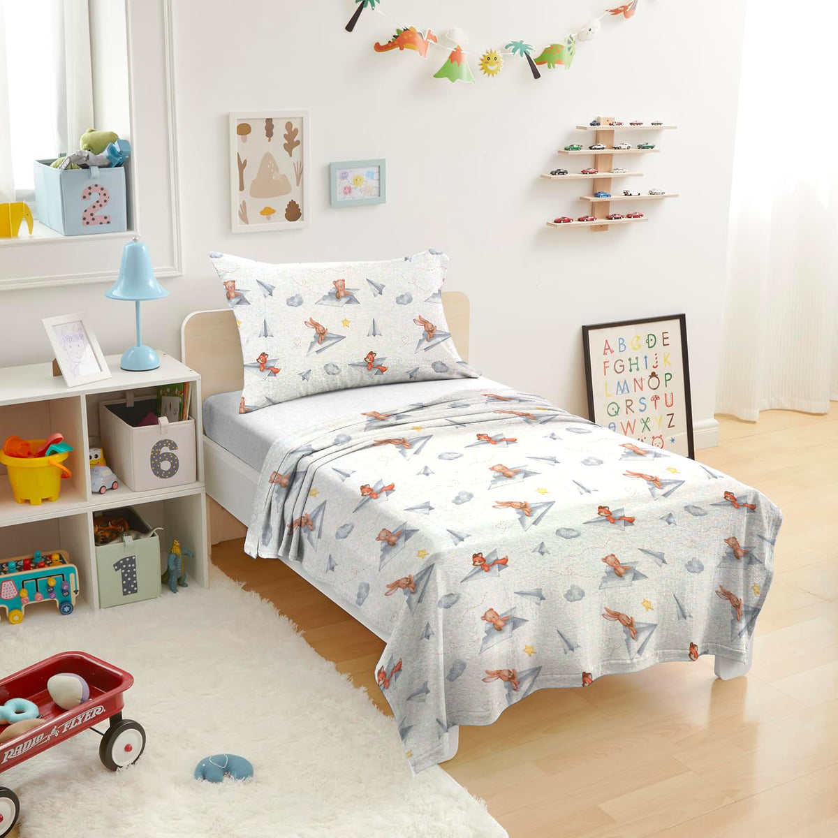 Printed Kids Bed sheet Set - Mr Tom