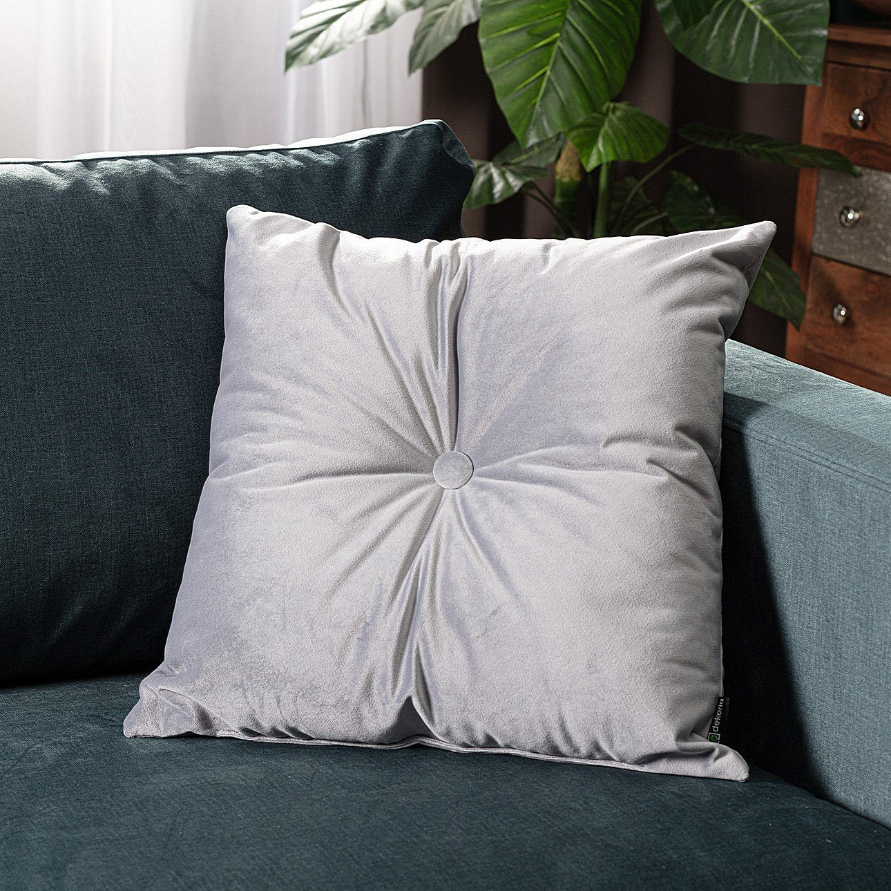 Square Velvet Cushion Covers With Button - 99 Bedding Store