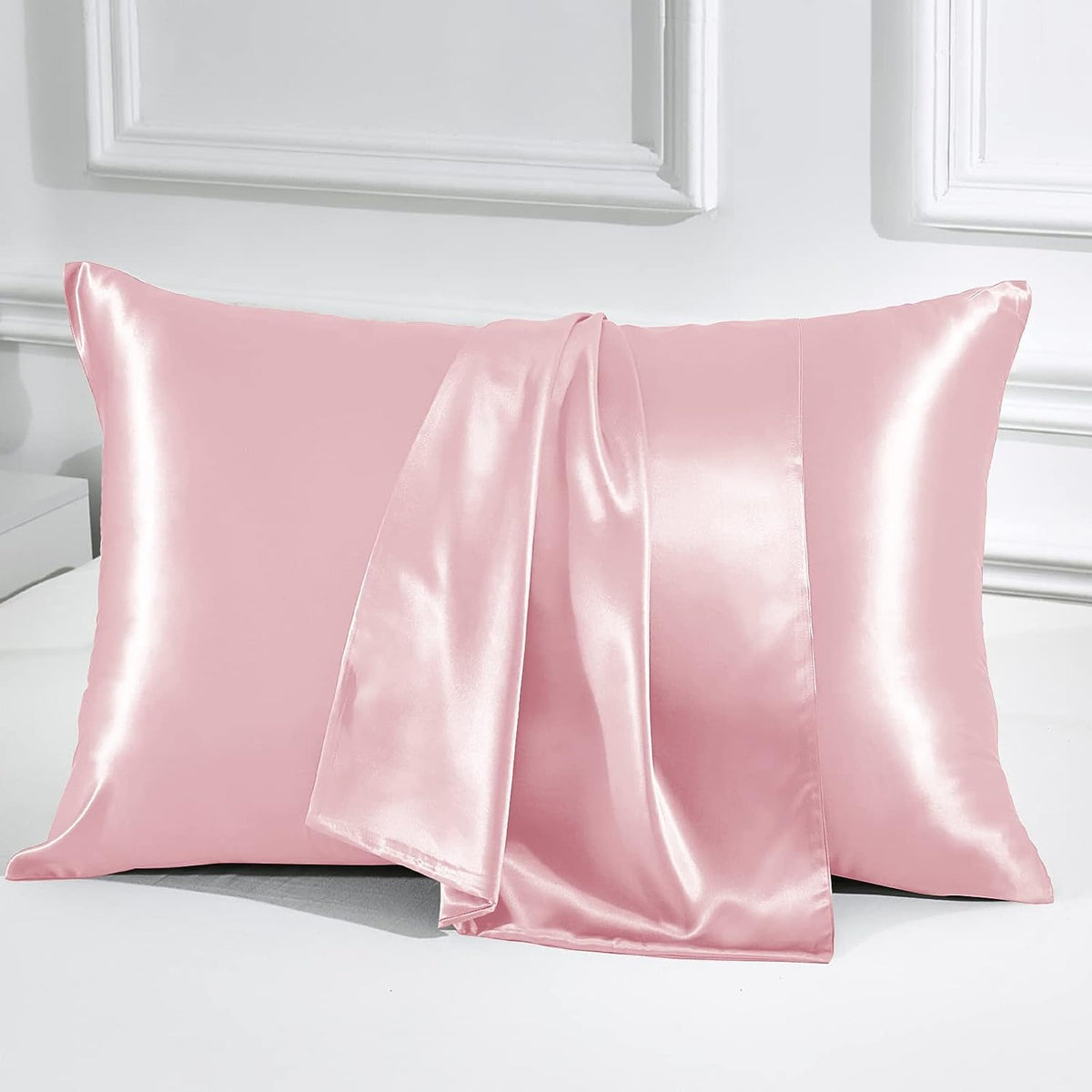 Mulberry Silk Pillowcase Pair Pink - 99 Bedding Store