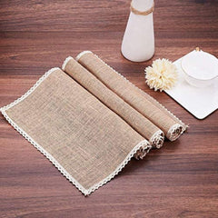 Jute Dinning Set With Cute Lace