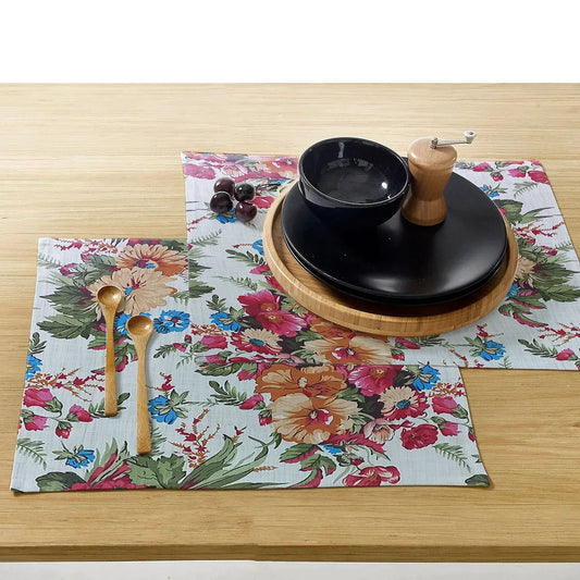 Printed Cotton Revrsable Dinning Set - Jasmin