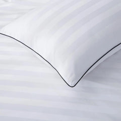 Pack of 2 Luxury Satin strip pillow covers