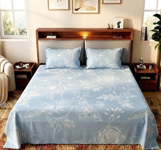 Bloom field Printed Double Bed sheet