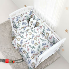6 Pcs Printed Baby cot set- The Dino