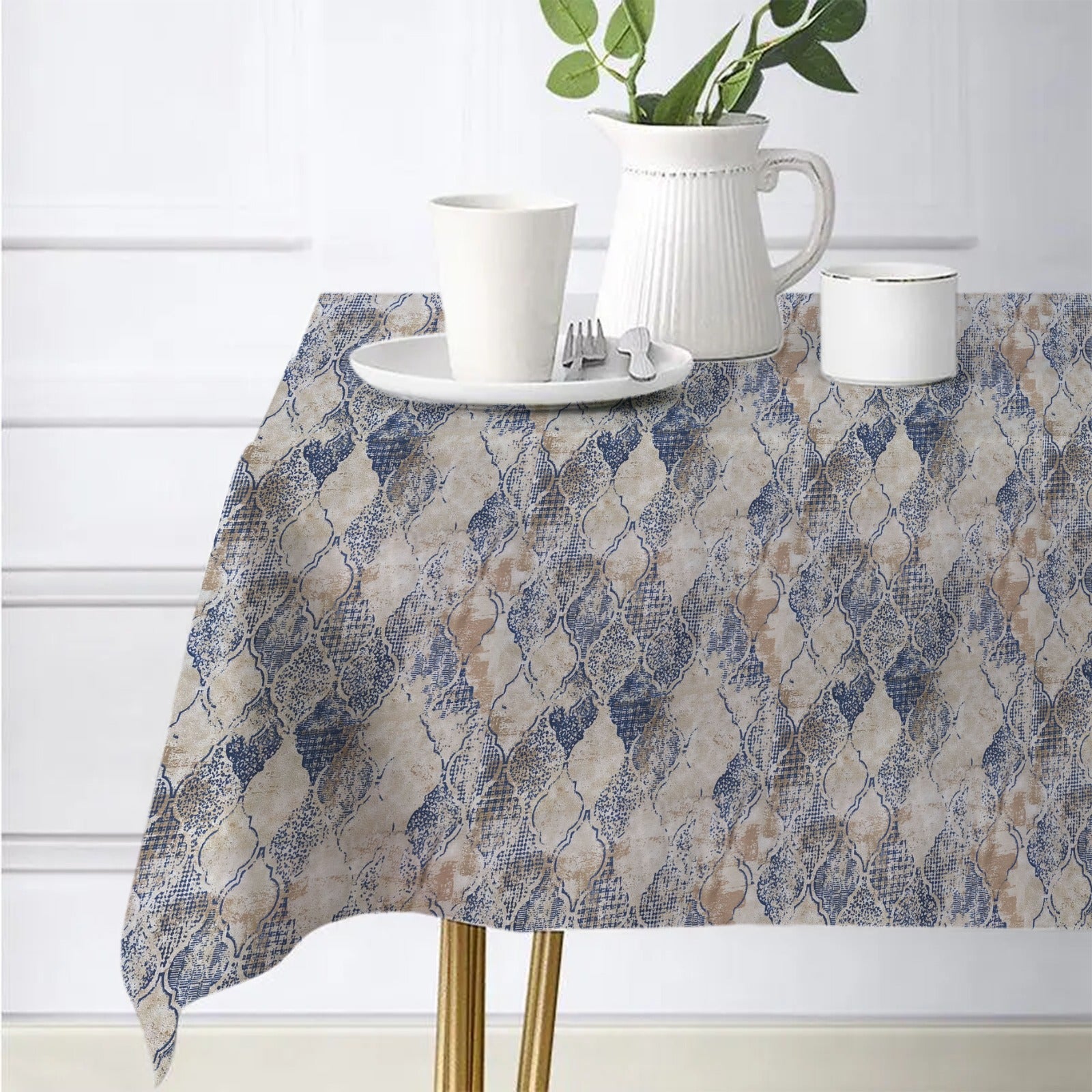 Waterproof Decorative Printed Cotton Table cover - Ankara - 99 Bedding Store