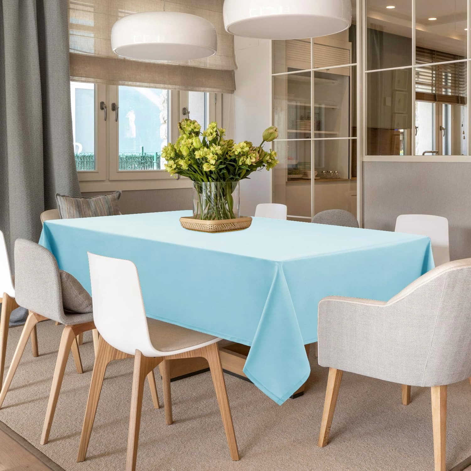 Solid Decorative Cotton Tablecloth -