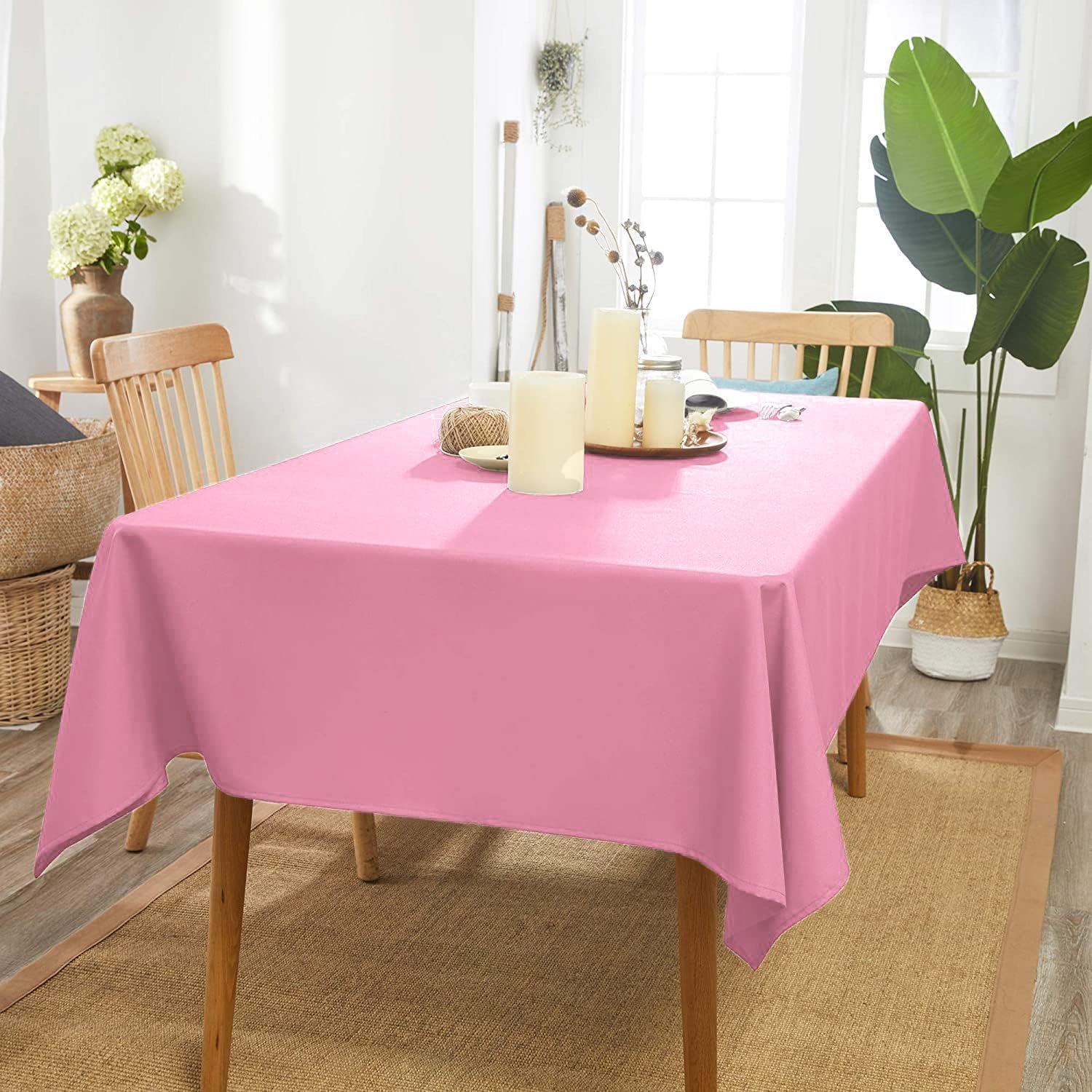 Solid Decorative Cotton Tablecloth -