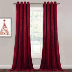 Maroon Premium Quality Velvet Curtain -1 Panel - 99 Bedding Store