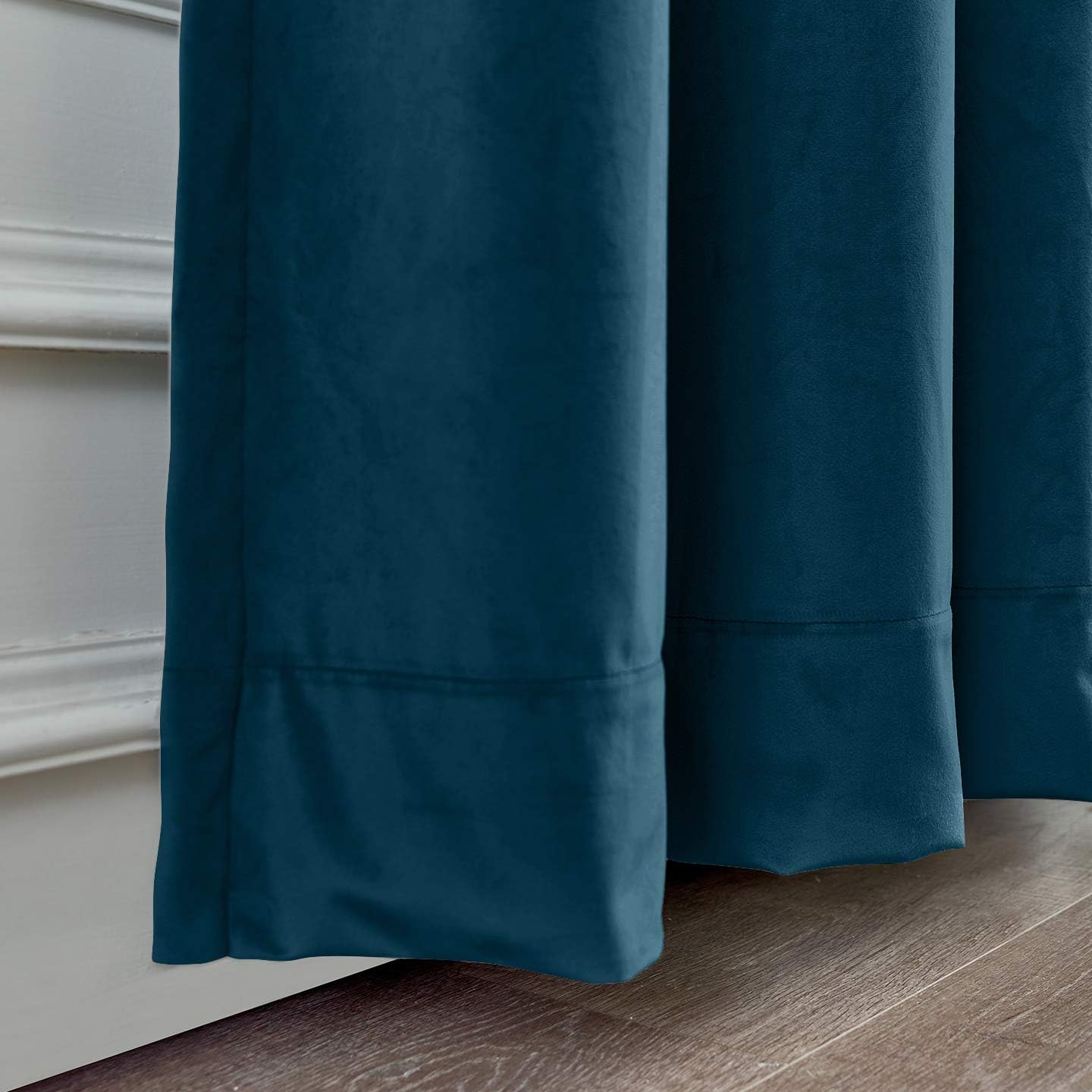 Midnight Blue Premium Quality Velvet Curtain -1 Panel - 99 Bedding Store