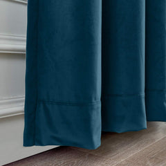 Midnight Blue Premium Quality Velvet Curtain -1 Panel - 99 Bedding Store