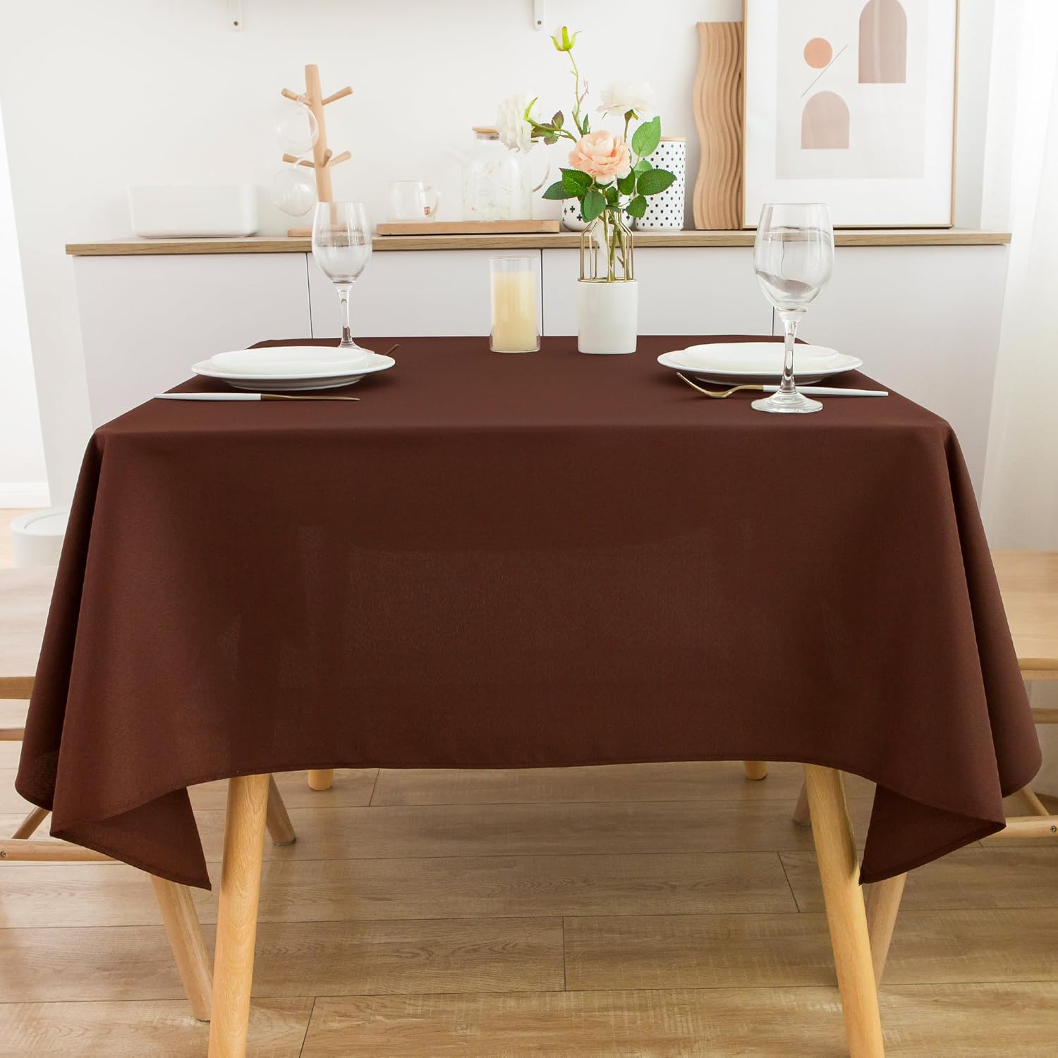 Solid Decorative Cotton Tablecloth -