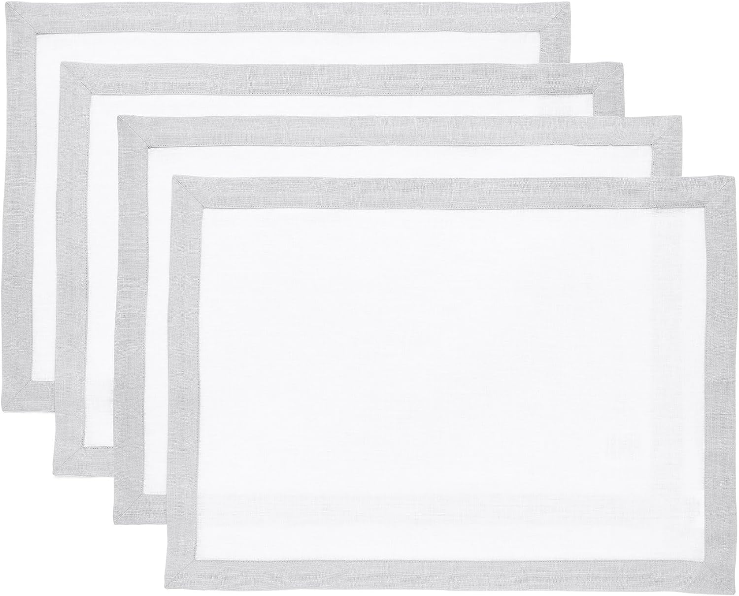 Plain Cotton Bordered Placemats, Sets - 99 Bedding Store